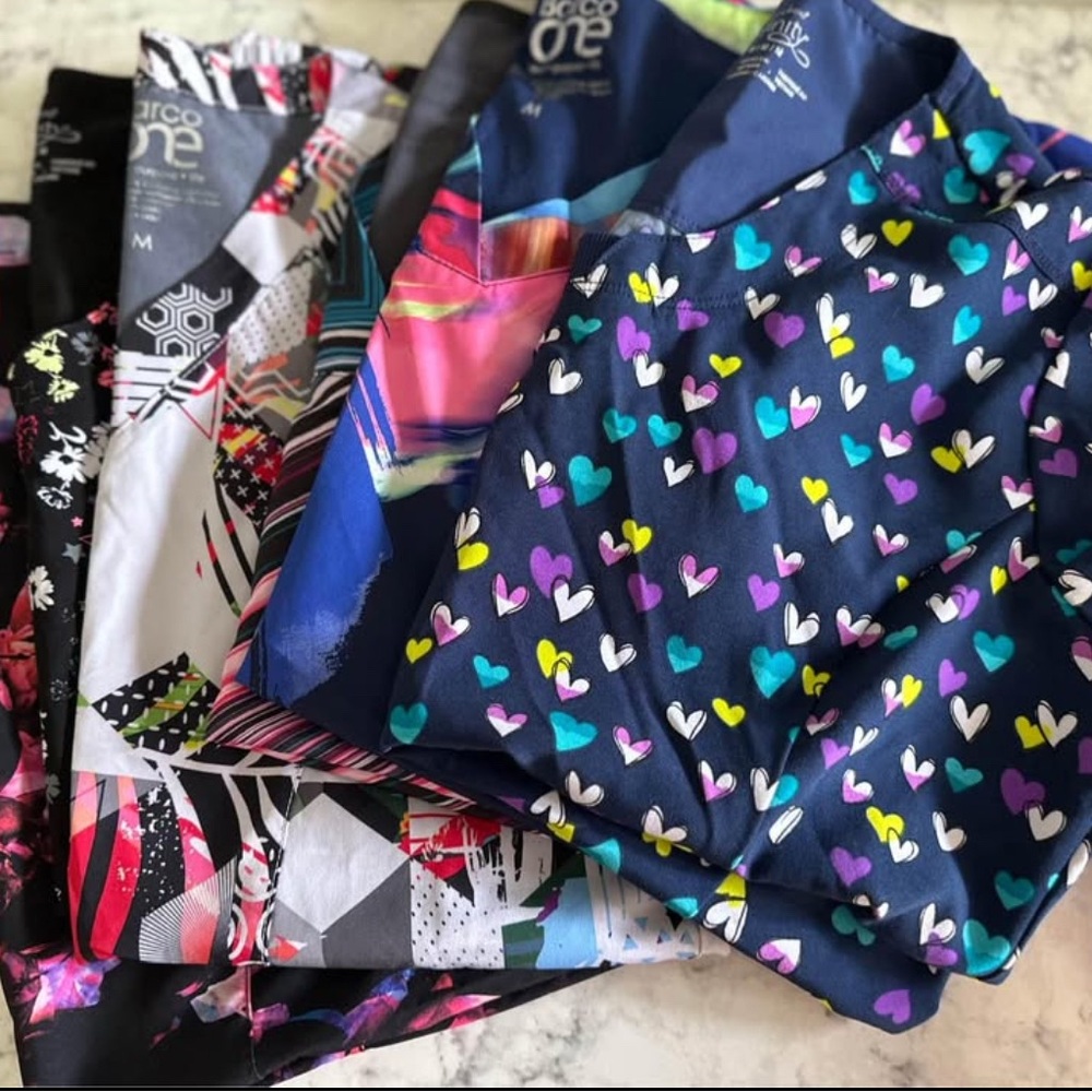 Colorful Scrub Set Collection - All Medium Size - Picture 5 of 9